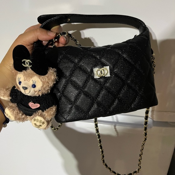 Black Quilted small hobo Bag,All Products : American Fashion Style Bags On Sale